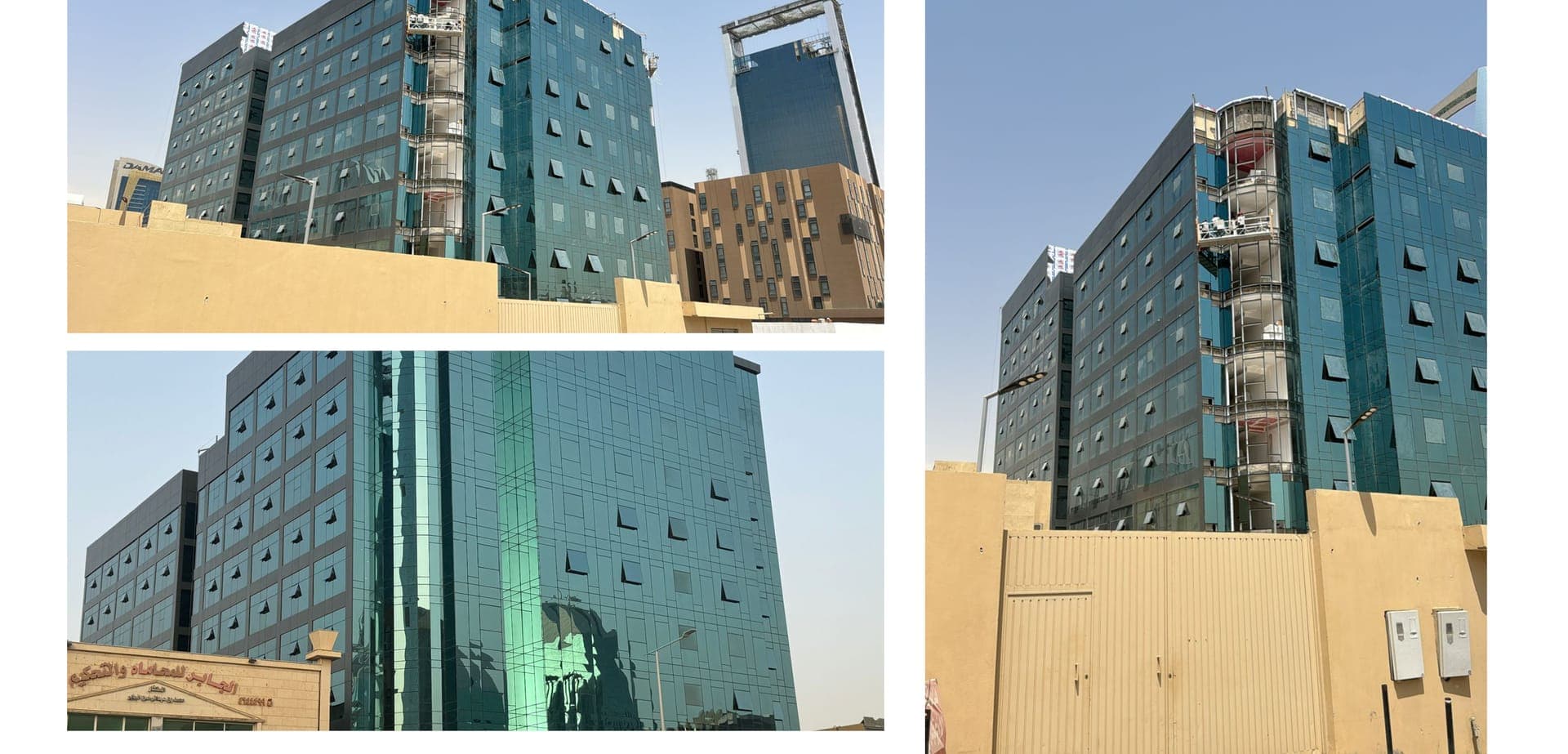 تركيب واجهة كرتن وول لبرج أعمال في الرياض