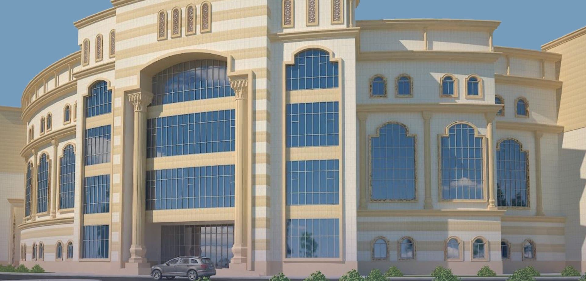 نوافذ ألمنيوم على واجهات مراكز جدة الإدارية